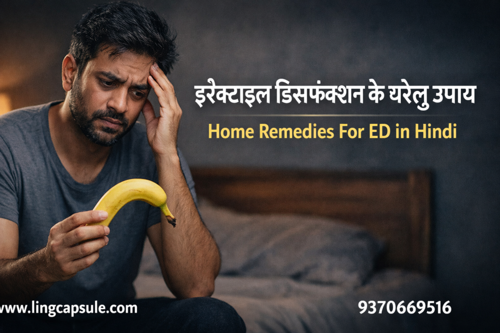 इरेक्टाइल डिसफंक्शन के घरेलू उपाय | Home Remedies For ED in Hindi