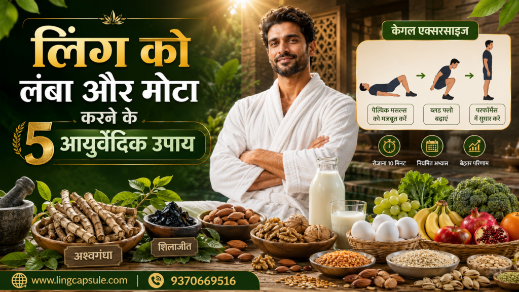 लिंग को लंबा और मोटा करने के 5 आयुर्वेदिक उपाय